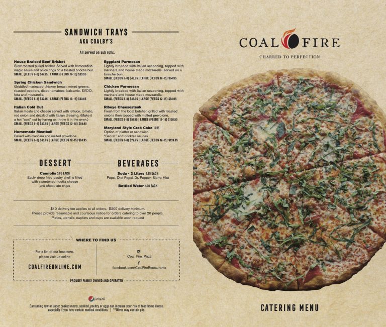 Catering | Coal Fire Pizza